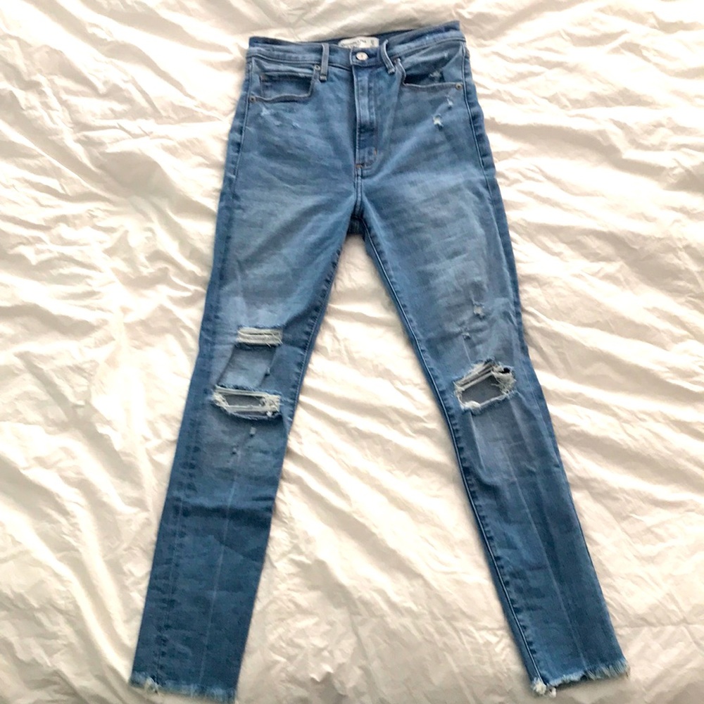 Abercrombie and Fitch distressed jeans